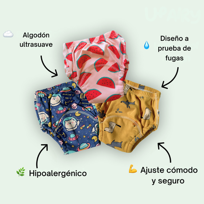 DormiSegura™ – Ropa Interior de Entrenamiento Infantil Reutilizable
